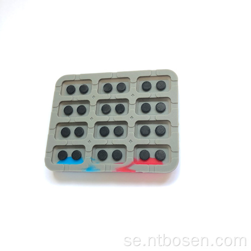 Anpassad 3*4 Matrix Silicone -knappsats